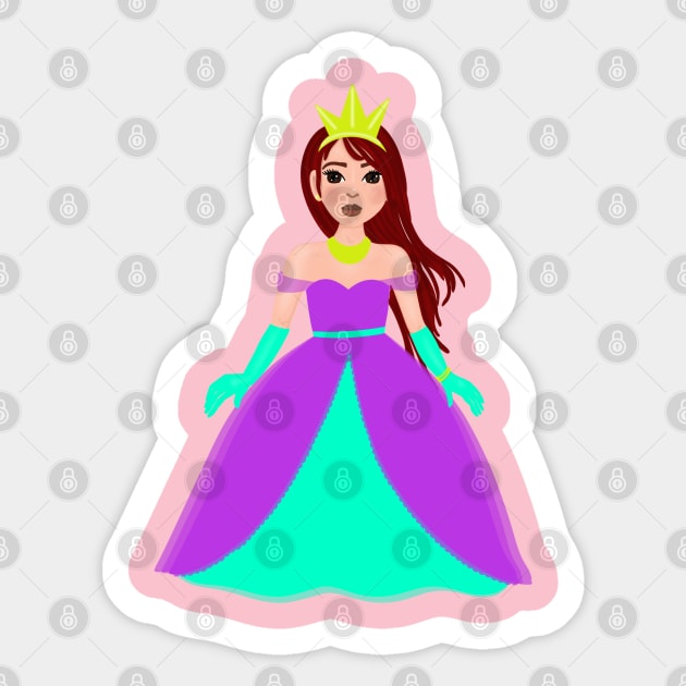 Little Princess Sticker by Ebony T-shirts